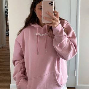 Glossier Original Pink Hoodie